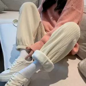 여성 2컬러 겨울 기모 벨벳 코듀로이 밴딩 조거팬츠 (HSJ-WFGFK3W)