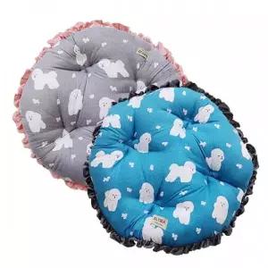 엘리시아 프릴 원형방석(중) 침실방석 의자방석 거실소품 쿠션커버