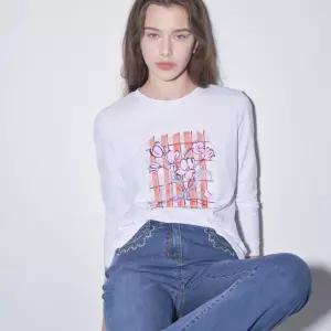 [올리비아로렌]VOBAL5M3121 체크플라워티셔츠_JK