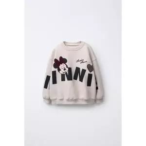 [국내배송] 자라 ZARA MINNIE MOUSE ⓒ DISNEY 스웨트셔츠 - 스톤 938631