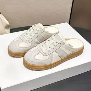 여성 데일리템 심플 캐주얼 뮬 스니커즈 운동화