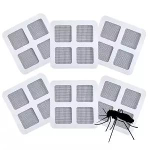 점착식 모기장 패치 스티커 6장 묶음 보수 구멍 벌레 방지 곤충 방충망 수리