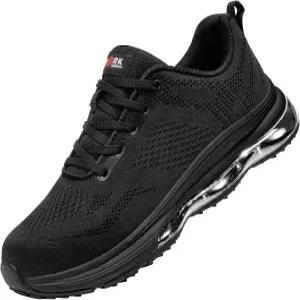 라르메른 스틸 토슈즈 남성 미끄럼 방지 작업용 스니커즈 편안한 안전 건설 테화