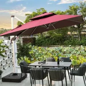 대형 파라솔 야외 스 폴딩 사각 카페 대형파라솔 접이식