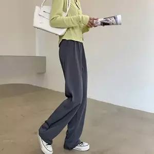 여성 3컬러 세련된 실루엣 하이웨스트 와이드 슬랙스 (HSJ-WFGY783)