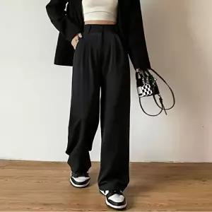 봄 가을 여성 와이드 슬랙스 하이웨이스트 일자 바지 (HSJ-WE875B8)