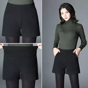 키밍 A라인 하이웨스트 겨울가을 모직반바지 (HSJ-W6243EE)