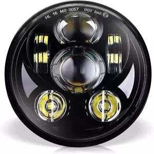 위사믹 5-3/4 5.75인치 LED 헤드라이트 - 할리 데이비슨 다이나 스트리트 밥 슈퍼 와이드 글라이드 로우