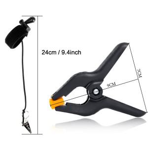 스프링 클립 사이드 클램프 고정 배경 모슬린 그린 스크린 스튜디오 Vedio용 호환 스탠드 8 개