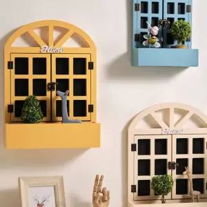빈티지 창문 인테리어 벽장식 장식 북유럽 모형 벽걸이 프레임 소품 엔틱