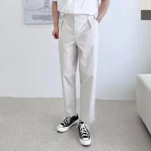 반바지 스트릿 슬림 밴딩 빅사이즈 남자바지 9부 밴딩반바지