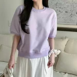 [하프클럽/다잇템]여자 박시핏 봄여름 맨투맨 반소매 티셔츠