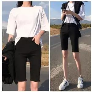 5부 스판 반바지 슬림핏 하이웨스트 데일리팬츠 (HSJ-W9315FC)