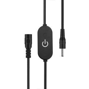 USB 스위치 연장 케이블 2A 1.5M DC5V/DC12-24V LED 스트립 용 호환 터치 디밍 On/Off 전원