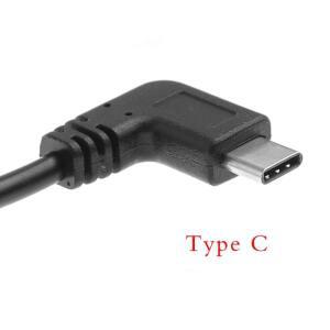 마이크로 USB C타입 데이터 케이블 90 도 직각 암 변환기 OTG 어댑터 1PC