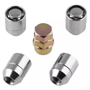 자동차 바퀴 잠금 러그 너트 범용 타이어 휠 잠금 도난 방지 나사 러그 너트 액세서리 설치