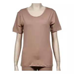 부드러운 반팔 기모 여자 상의 동내의 봄내의 3부내복