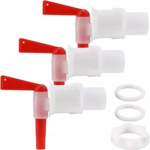 3팩 버킷 스피갓 5갤런 플라스틱 병입 수도꼭지 홈브루 와인 만들기 맥주 양조 발효