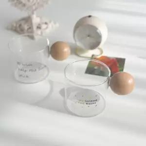 우드 손잡이 내열컵