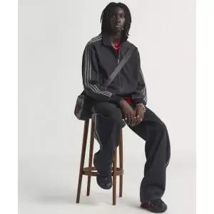 ADIDAS 아디다스 데님 파이어버드 트랙탑 블랙 KD1516