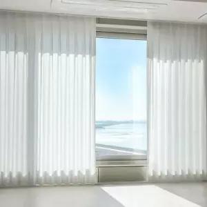 [윈도우드레스]차르르 형상기억 쉬폰커튼 이음선없는 맞춤제작 도톰쉬폰커튼