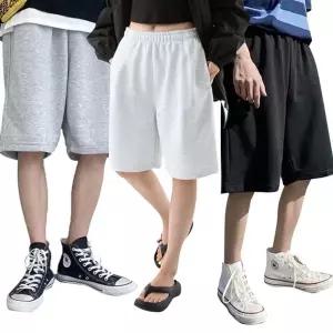 남녀공용 버뮤다 와이드 트레이닝 반바지 운동복 5부 (HSJ-WFHJVQQ)