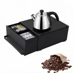 서랍이 있는 커피 포드 정리함 케틀 메이커 믹서 설탕 티백 조리대용 공간 절약형 가전제품 부족 보관 홀더