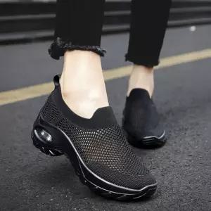 통기성 여름 메쉬 니트 워킹화 운동화 여자 에어쿠션