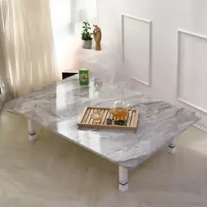 모던 접이식 좌식 테이블 마블 대리석 패턴 좌식용