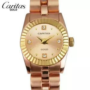 카리타스 고품격 18K 골드 여성 선물 명품 예물 고급 원형 팔찌 손목  금 시계 / C12000RRF