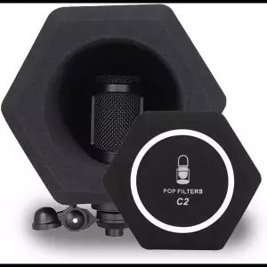 마이크 팝 필터 윈드 실드 어쿠스틱 레코드 스튜디오 마이크 사운드 흡수 폼 보컬 아이솔레이션 볼
