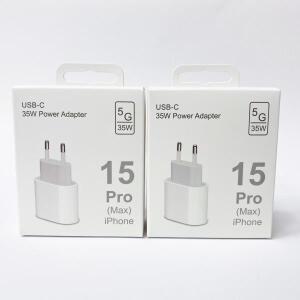 35W PD USB C 고속 충전기 iPhone 호환  15 Pro Max 11 12 13 14 전원 어댑터 X XS 8  핸드폰 호환 액세서
