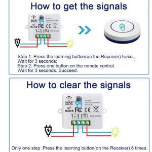 RF 433MHz 무선 조명 스위치 220V 110V 10A 릴레이 수신기 미니 라운드 버튼 벽 패널 원격 제어 홈 LED 램