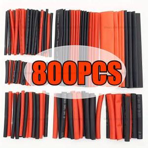 검정색 색상 수축 튜브 개폐식 케이블 전선 충전기 보호기 파이프 세트 히트 외장