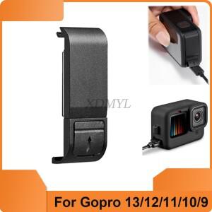 Gopro Hero 용 호환 충전식 측면 커버 카바 13 12 11 10 9 방진 배터리 보호 케이스 간편한 분해 카메라 호