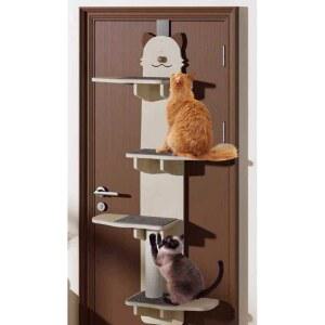 걸이식 캣타워 문에거는캣타워 방문 고양이 도어 A형 행잉
