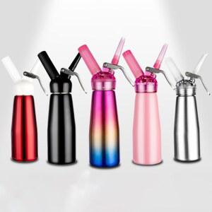스텐 이산화탄소 스테인레스가스 거품 휘핑기 깍지 커피 건 500ML 질소 L13 포머