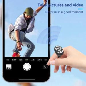 다기능 블루투스 링 원격 제어 휴대용 호환 손가락 끝 Selfie 비디오 컨트롤러 자동 페이지 터너 핸드폰 탐