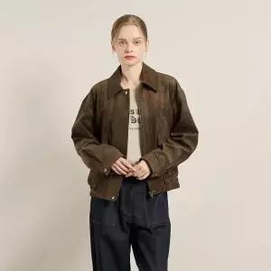 올앤선드리 세이브존07 스웨이드 블루종점퍼 A5F8F101 (43408454)