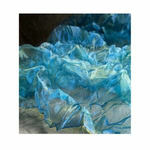 있는 그라데이션 크레이프 오간자 패션쇼 메쉬 폴리에스테르 대형 배경 셔츠 의류 화려한