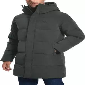 파이오니어 캠프 남성 롱 겨울 코트 후드 방수 단열 패딩 재킷 두꺼운 퍼프 웜 다운 윈드브레이커 파카