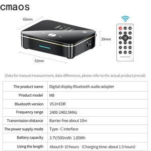 블루투스 수신기 송신기 5.0 NFC 스테레오 3.5mm AUX 잭 RCA 광학 무선 오디오 어댑터 마이크 IR 리모컨 TV