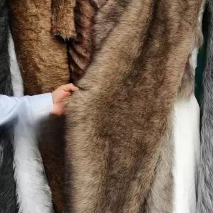 벨벳 원단 천 퍼 롱 모피 인조 털 포인트 러그