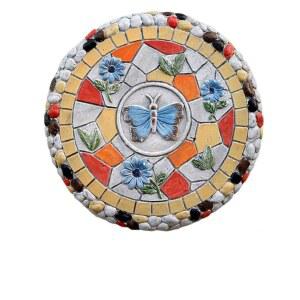 정원 디딤석 원형 모형돌 돌다리 30cm 잔디 다른 조경석 도자기 원목