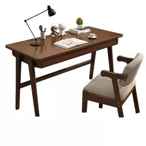 원목 학생 책상 서랍형 컴퓨터 서재 우드 심플 공부방