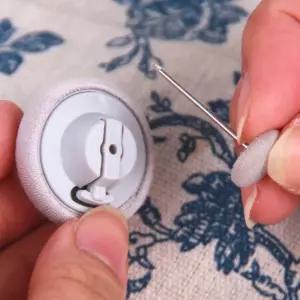 침구정리 이불고정 원터치 고정핀 그레이 4P