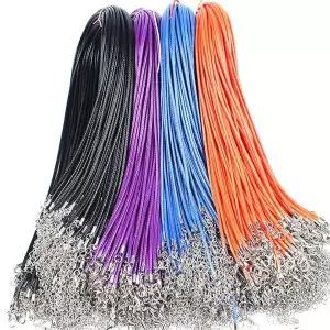 [콩심팥심]왁스끈 목걸이 브라운