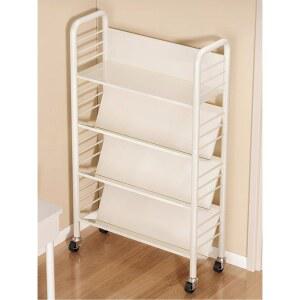 북트롤리 이동식 책꽂이 북트레이 서점 사무용 반납대 책카트 일반 바퀴달린 책장 데스크