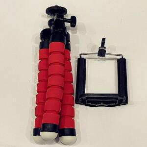 휴대폰 카메라 홀더 클립 스마트폰 모노포드 삼각대 스탠드 문어형 미니