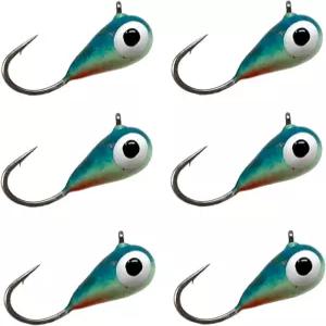 반응 태클 텅스텐 얼음 낚시 지그 - 팬피쉬 크레이피 월 농어 송어 블루길을 위한 초민감 눈물 방울 미끼가